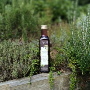 Bouteille sirop mûre géranium rosat