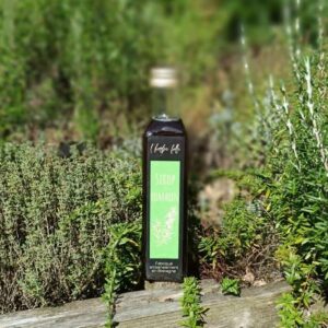 Bouteille de sirop de romarin